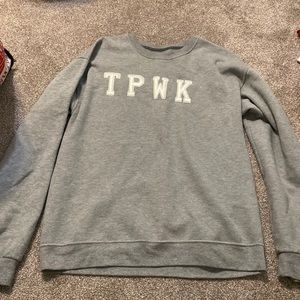 grey TPWK (treat people with kindness) crewneck